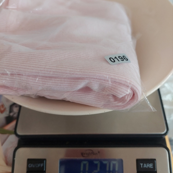 V-Neck Embroidered, Beaded and Sequined Ribbed Sleeveless Tank Top Pink - Picture 5 of 8